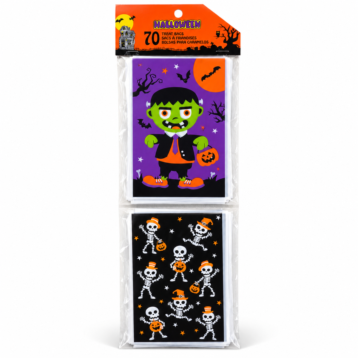 Sachets à friandises Halloween - Lot de 70