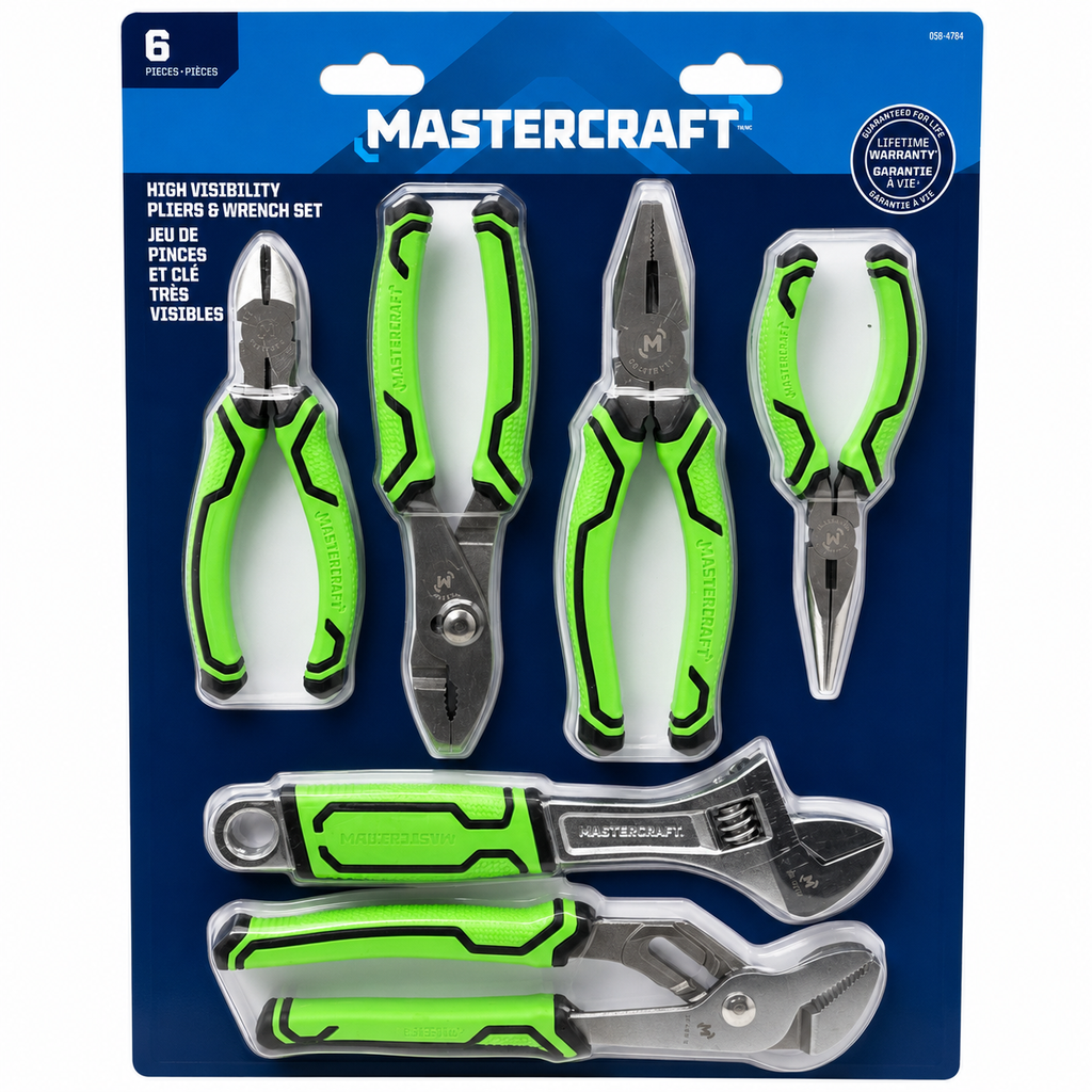 MasterCraft Pinces et clé - 6 pièces