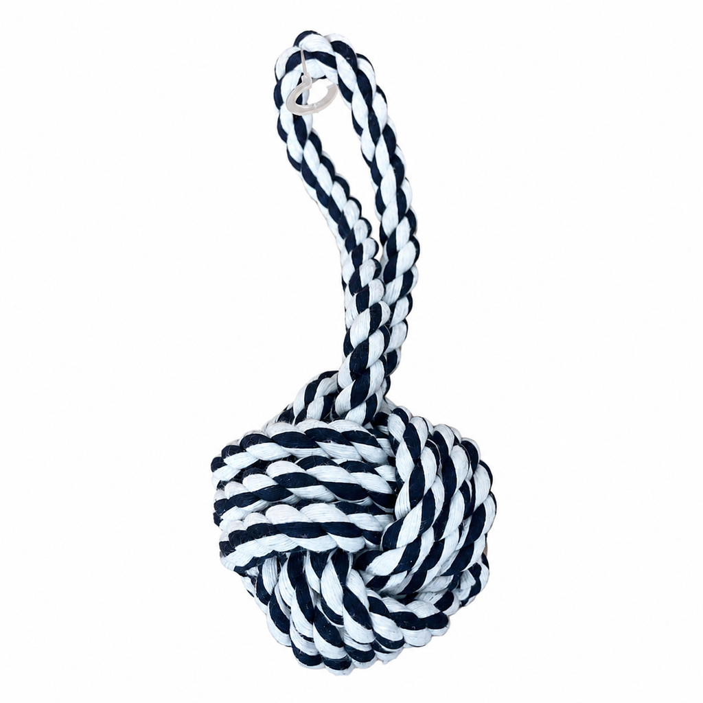 Jouet en corde avec balle pour chien