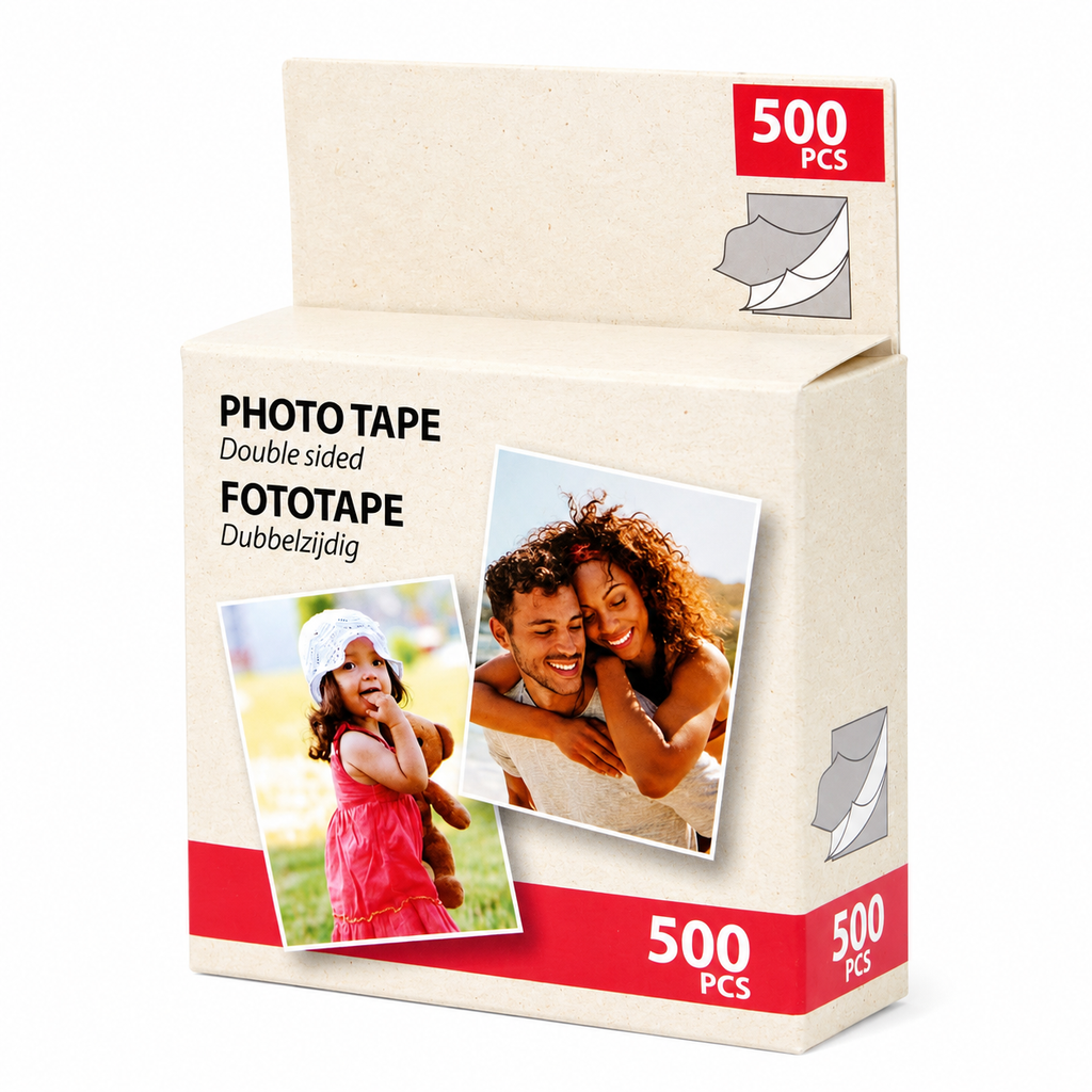 Rubans adhésifs double face pour photos – 500 pièces