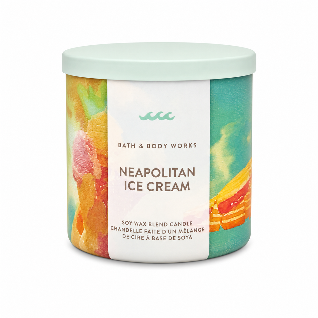 Bougie 3 mèches – Neapolitan Ice Cream
