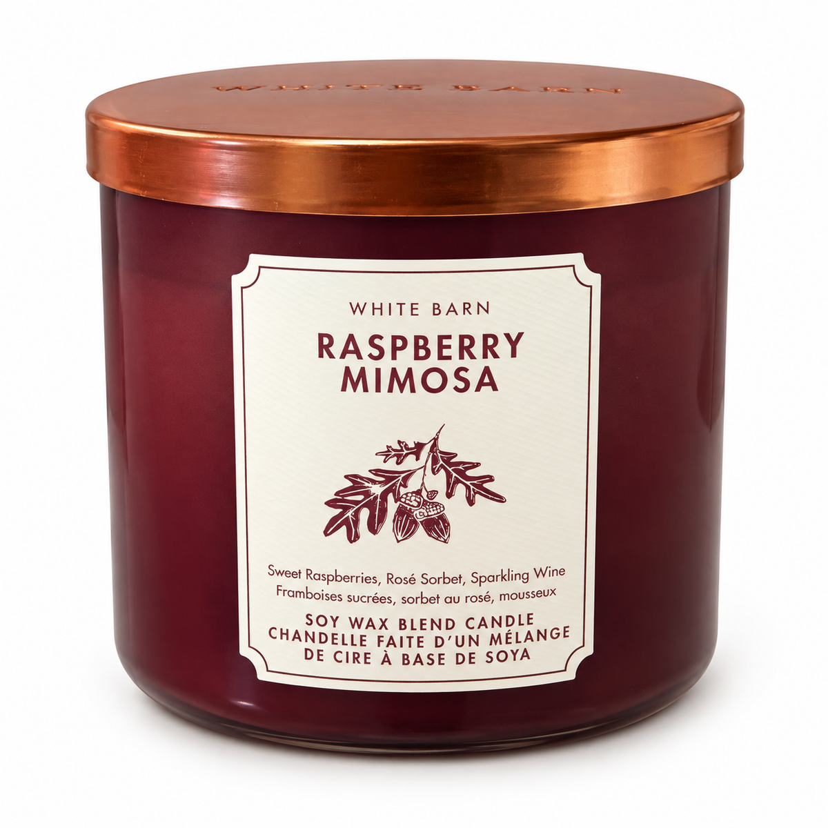 Bougie 3 mèches – Raspberry Mimosa