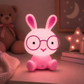Veilleuse LED tactile Lapin - Rose