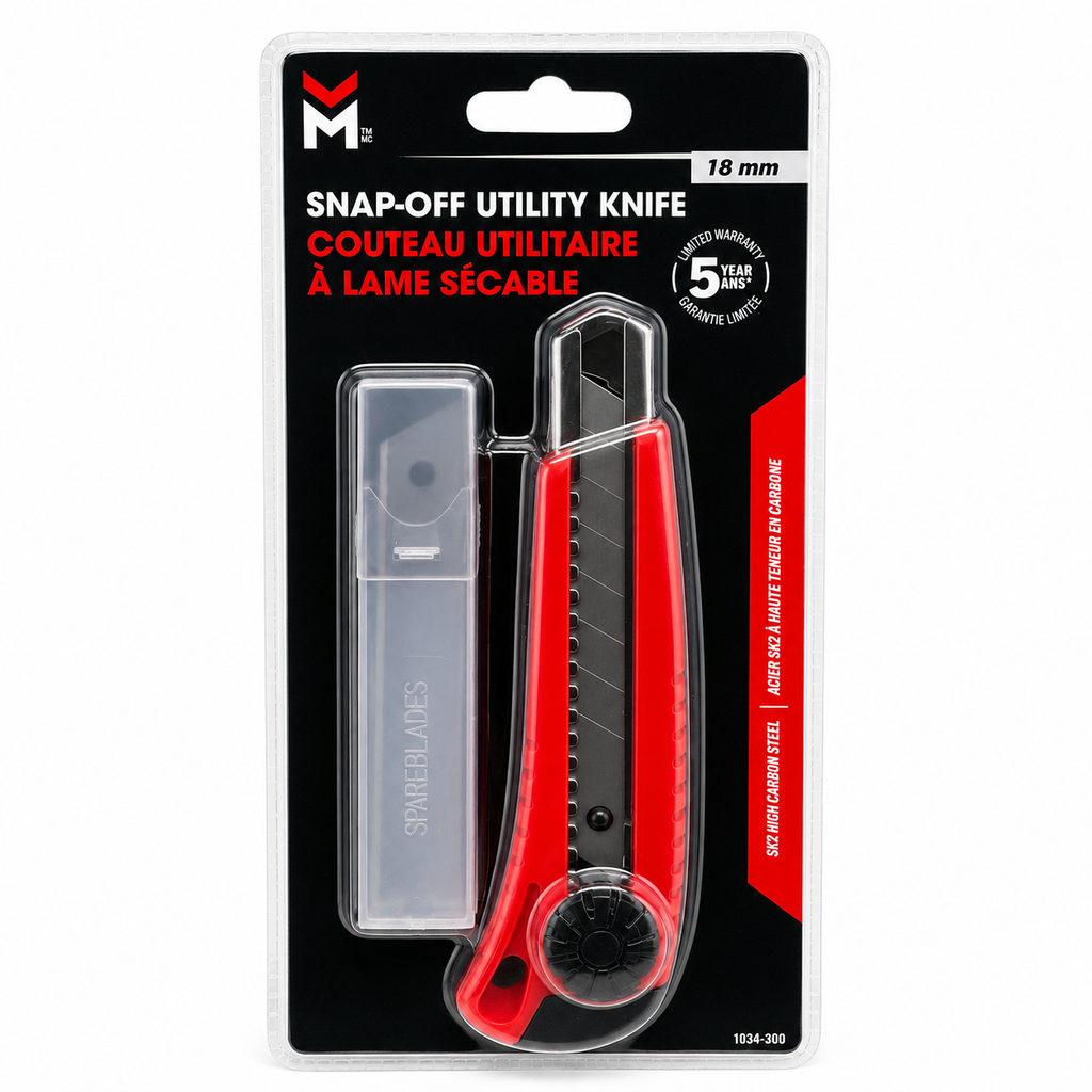 Couteau utilitaire à lame sécable 18 mm – Benchmark
