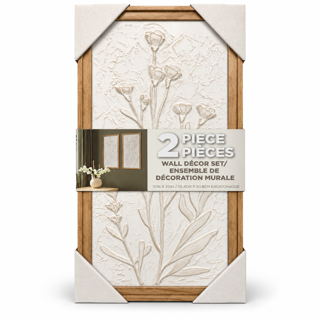 Ensemble de 2 tableaux en relief