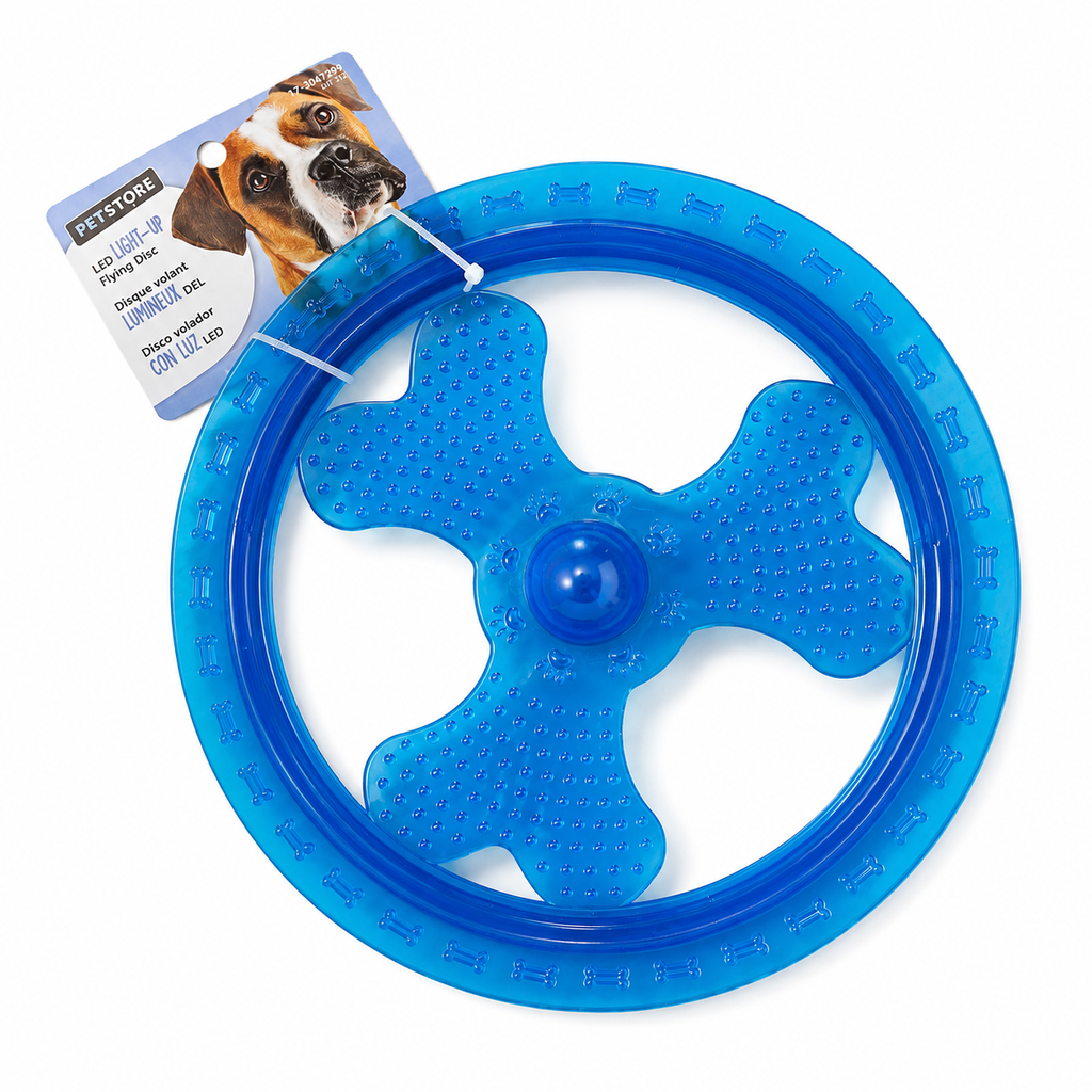 Disque volant lumineux LED pour chien