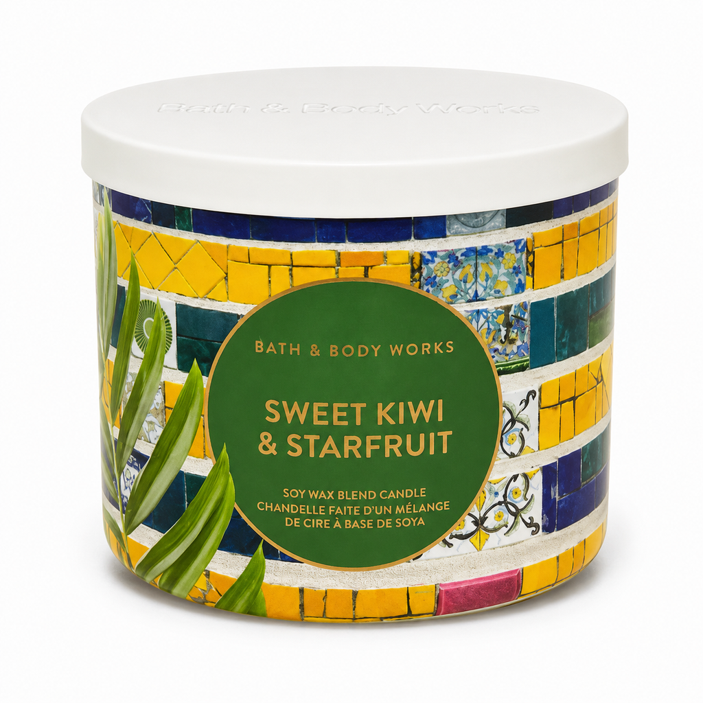 Bougie 3 mèches – Sweet Kiwi & Starfruit