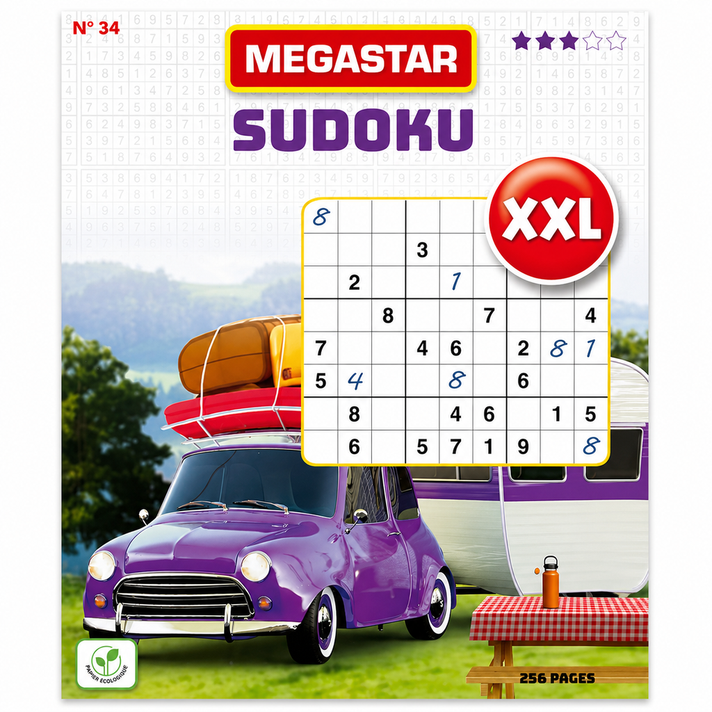 Livre de Sudoku XXL – 256 pages
