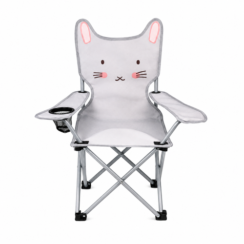 Chaise pliante enfant à motif chat