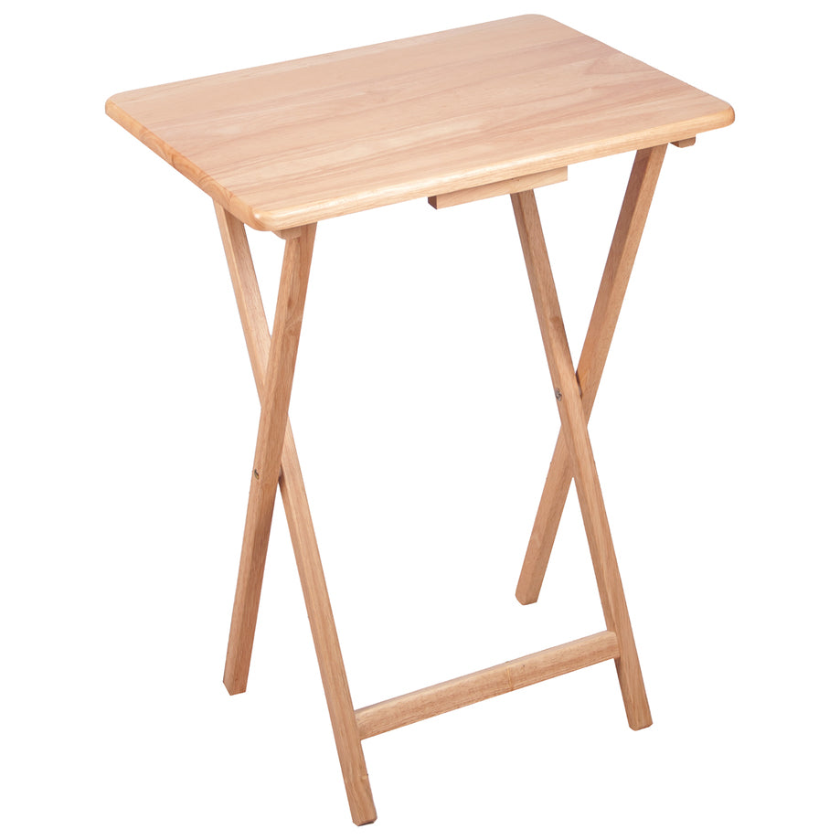 Table pliante en bois naturel