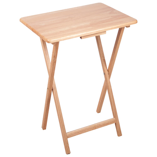 Table pliante en bois naturel