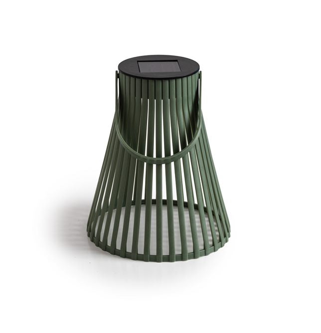 Lanterne LED solaire verte