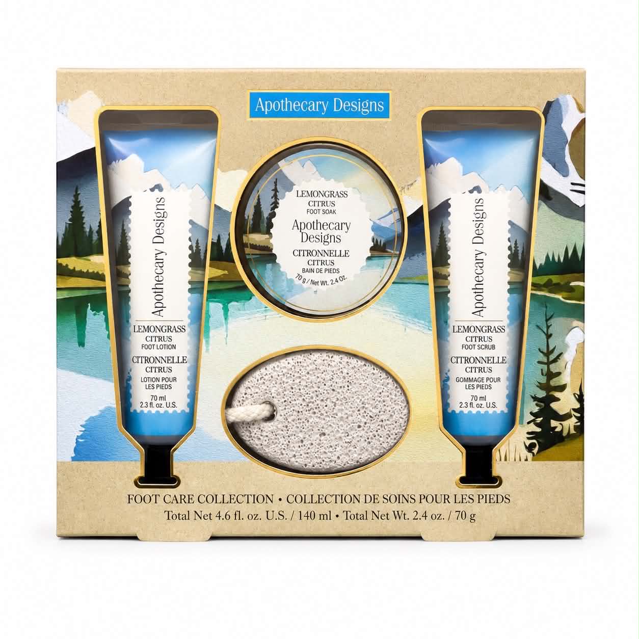 Coffret soins pour les pieds – Citronnelle agrumes
