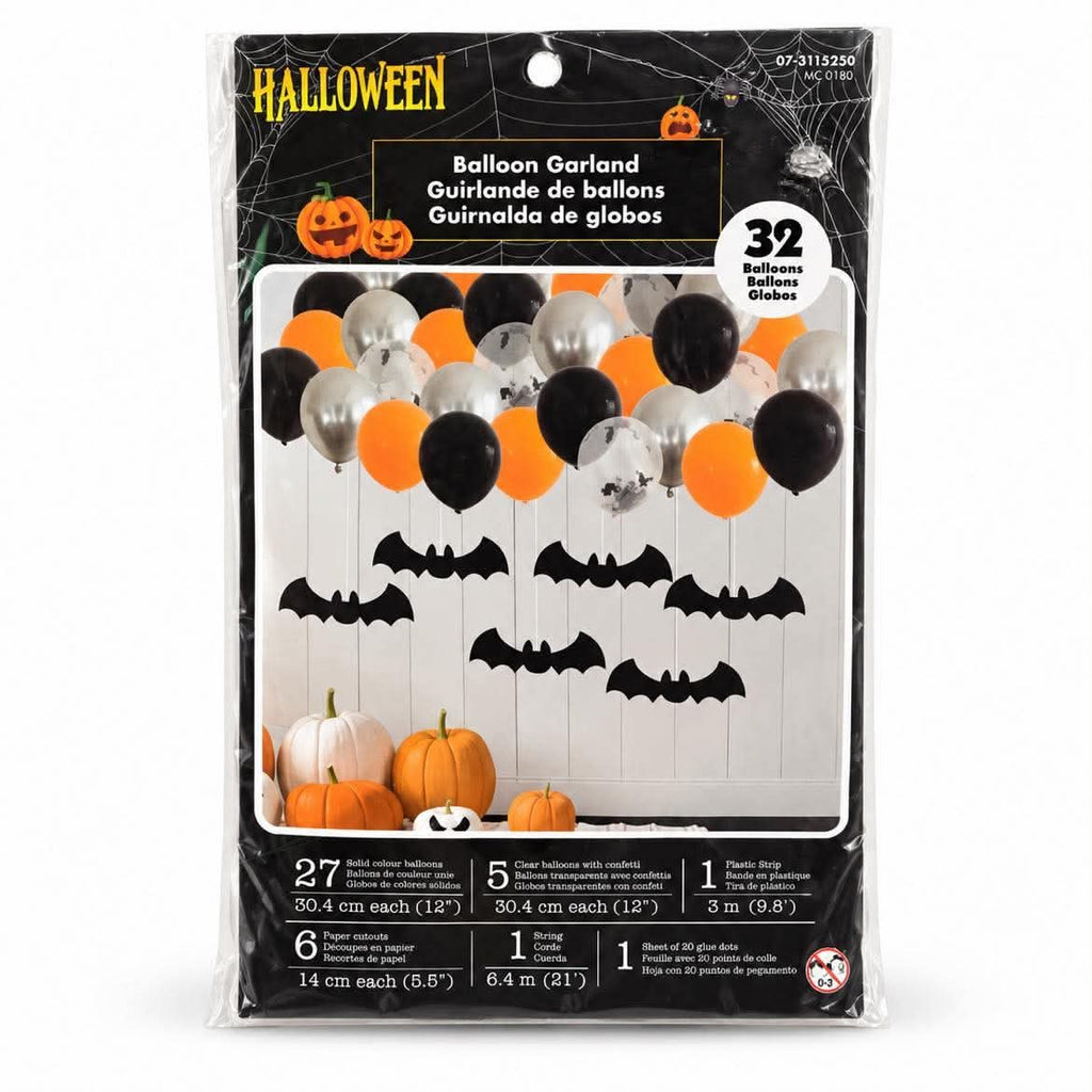 Guirlande de ballons Chauves-souris – Halloween 32 pièces